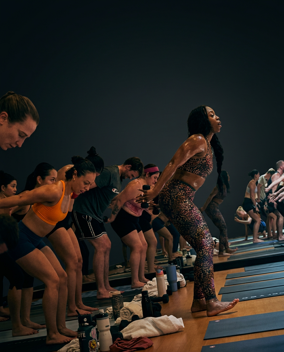 Danika teaching yoga sculpt movement